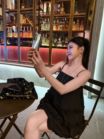 【Z829363】甜美木耳邊壓褶細肩背心短褲