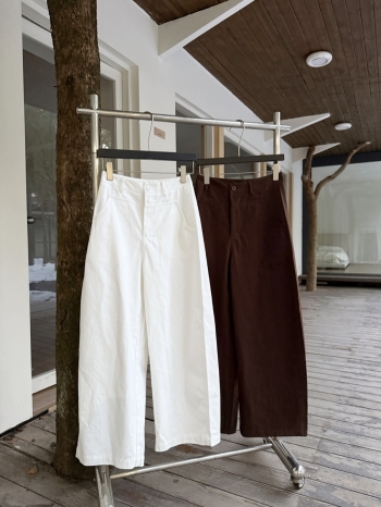 【Z829816】簡約百搭休閒直筒闊腿褲