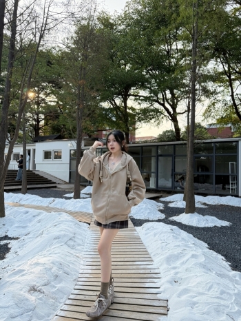 【Z829776】韓系厚挺純色連帽外套