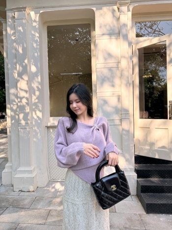 【Z829831】斜肩蝙蝠袖針織背心兩件套