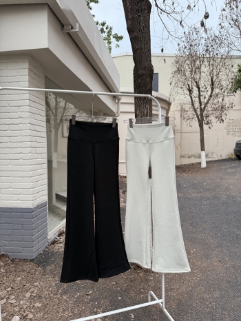 【Z829861】加絨顯瘦彈力喇叭瑜珈褲