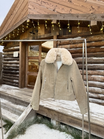 【Z829914】毛領可拆加絨夾克外套