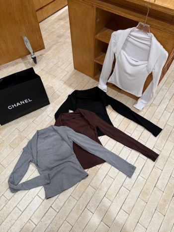 【Z829887】方領坎肩設計加絨長T