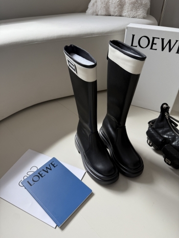 【Z829922】英倫風撞色字母內增高長筒靴