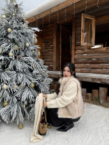 【Z829901】復古毛絨立領暗釦背心