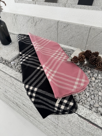 【Z829972】英倫風雙面格紋披肩圍巾