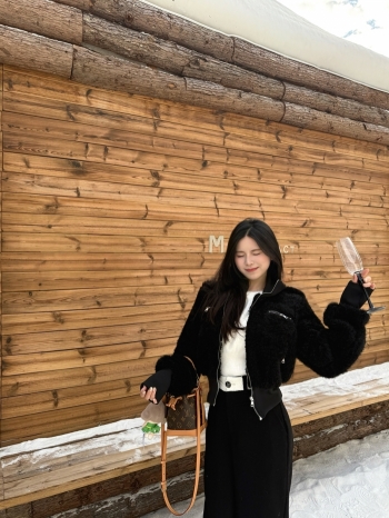 【Z829989】軟糯搖粒絨立領羊羔毛外套