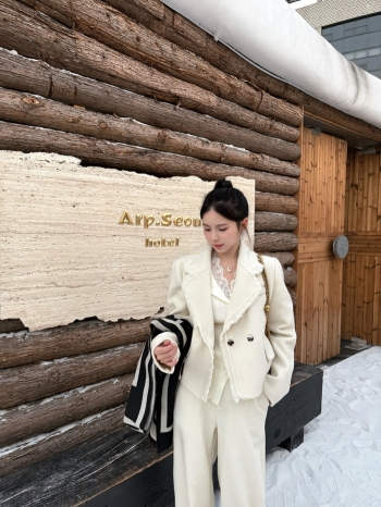 【Z830004】小香風流蘇雙面羊絨短外套