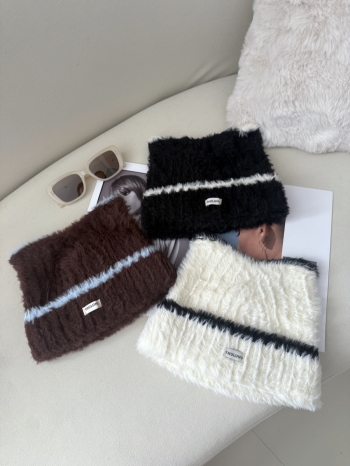 【Z830039】日系可愛貓耳朵毛絨針織毛帽