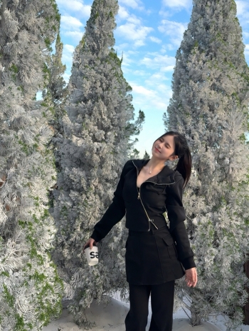 【Z829990】斜拉鍊外套+假兩件微喇褲套裝