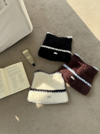 【Z830039】日系可愛貓耳朵毛絨針織毛帽