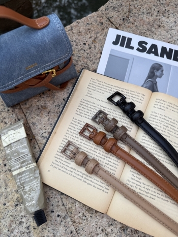 【Z830088】日常百搭彩色針釦細皮帶