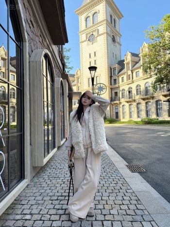 【Z830066】羊羔毛背心連帽加絨三件式休閒套裝