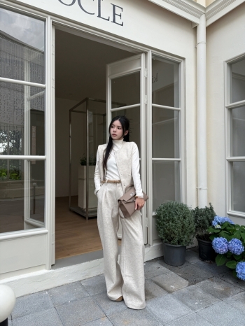 【Z830102】極簡風圓領背心素T休閒褲套裝