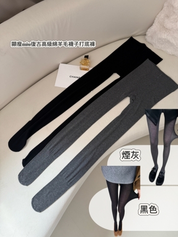 【Z830129】羊毛真絲微透膚褲襪