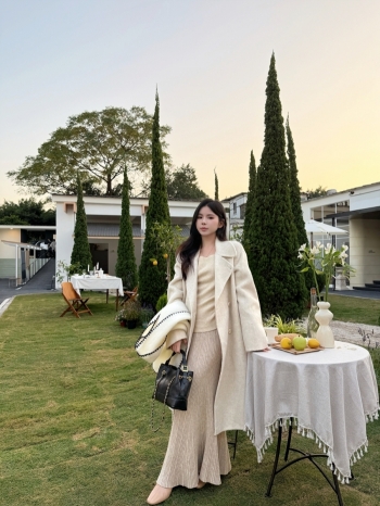 【Z830140】氣質優雅坑條針織魚尾裙