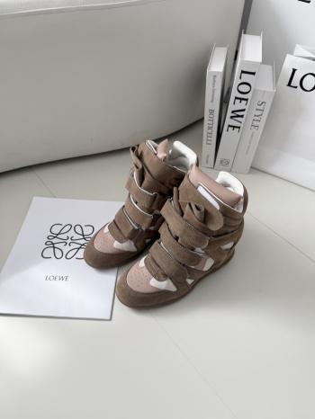 【Z830203】內增高麂皮拼接魔鬼氈德訓鞋