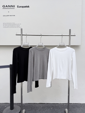 【Z830264】簡約百搭純色圓領長T