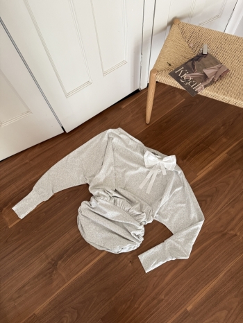 【Z830395】甜美溫柔系燙鑽蝴蝶結連身裙