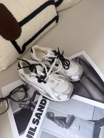 【Z830613】復古網面拚色雙鞋帶老爹鞋