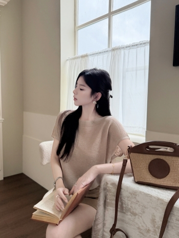 【Z830966】赫本法式氣質坎肩針織衫